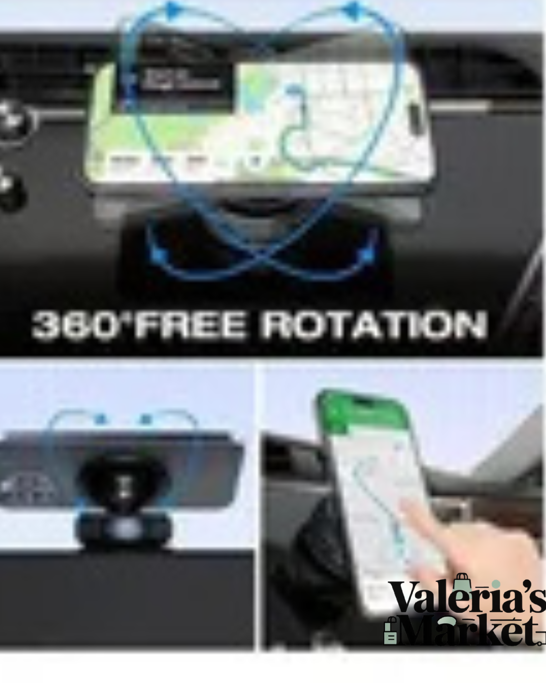 SOPORTE MAGNÉTICO 360° para Auto – Maneja Seguro y sin Distracciones 🚗